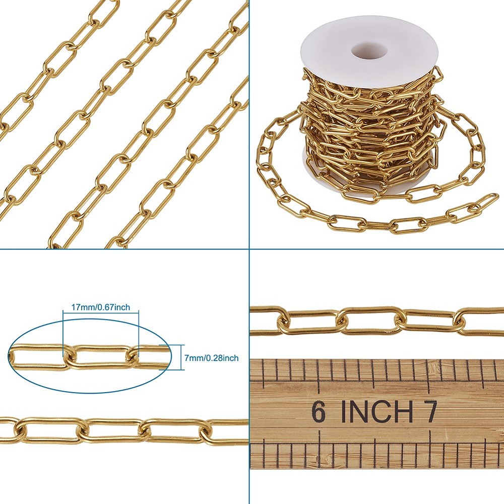 Chain Stainless Steel 17x7x1.6 mm (1 MTS)