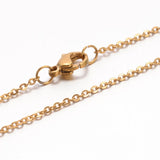 Chain 304 stainless steel clasp, gold, 17.7 "(45 cm), 1.5mm