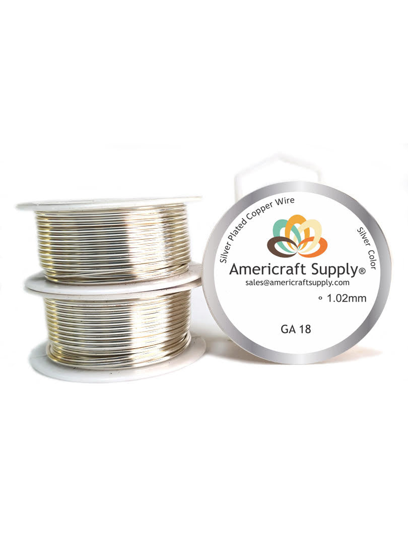 Color Plateado. GA 14-16-18-20-22-24-26-28-30-32. No se deslustra. Marca AMERICRAFT SUPPLY