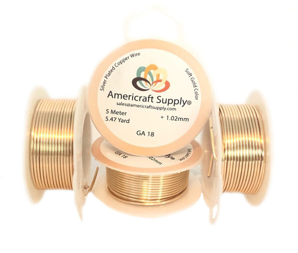 Soft Gold Color GA 18 Brand AMERICRAFT SUPPLY.  By meters