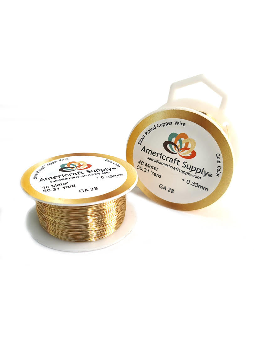 Gold Color GA 28 By meters. Brand Americraft Supply.