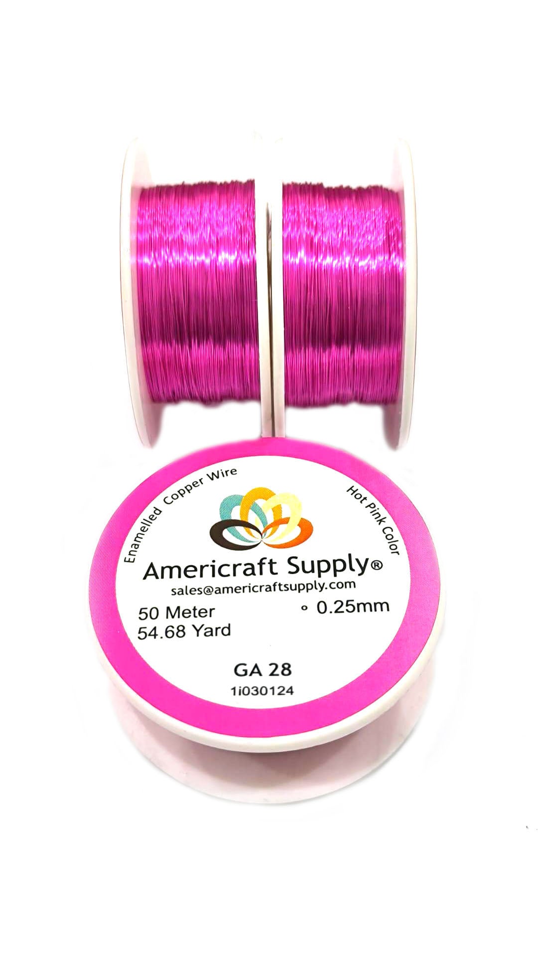 Hot Pink Color GA 28, GA 30, GA 32 Brand AMERICRAFT SUPPLY