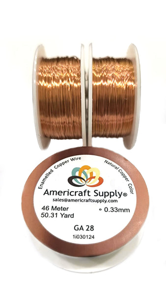 Natural Copper with enamel Color GA 28, GA 30, GA 32  Brand AMERICRAFT SUPPLY