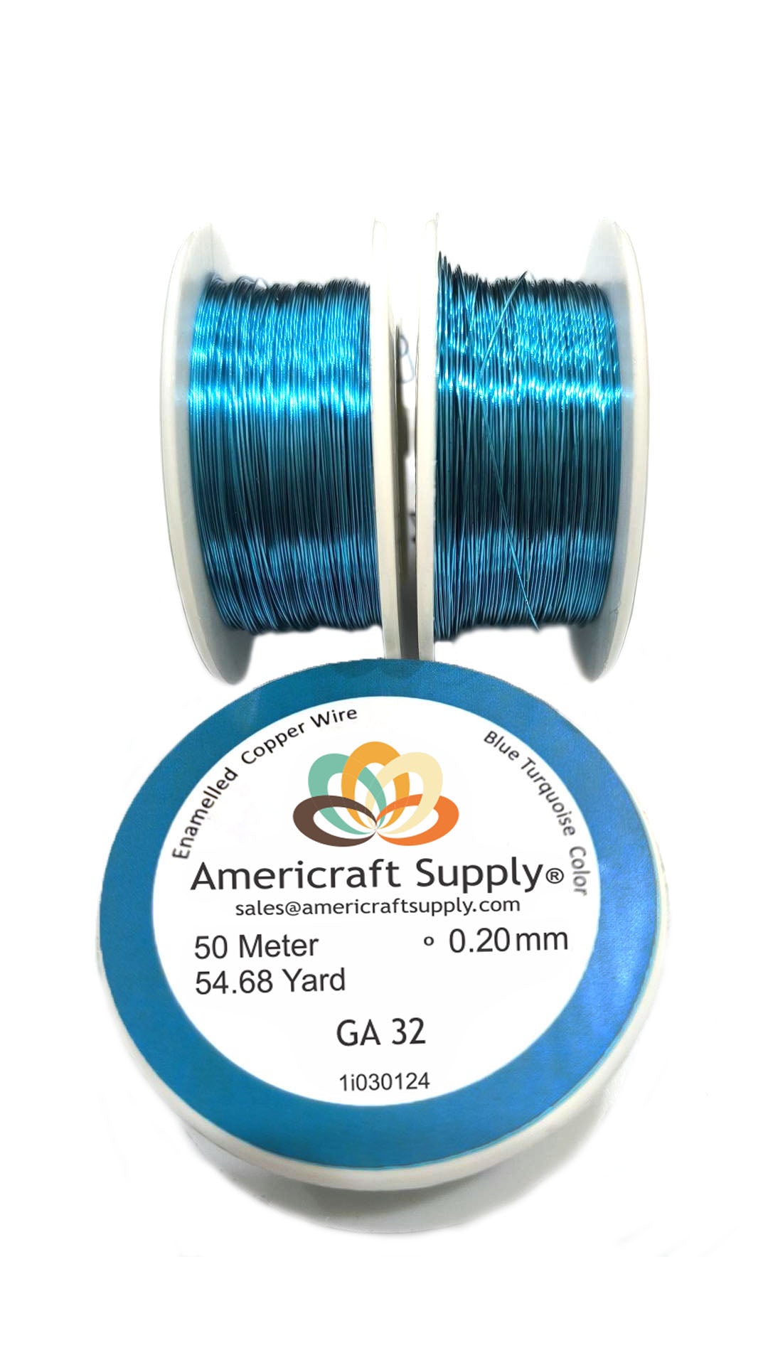 Azul Turquesa Color GA 28, GA 30, GA 32 Marca AMERICRAFT SUPPLY