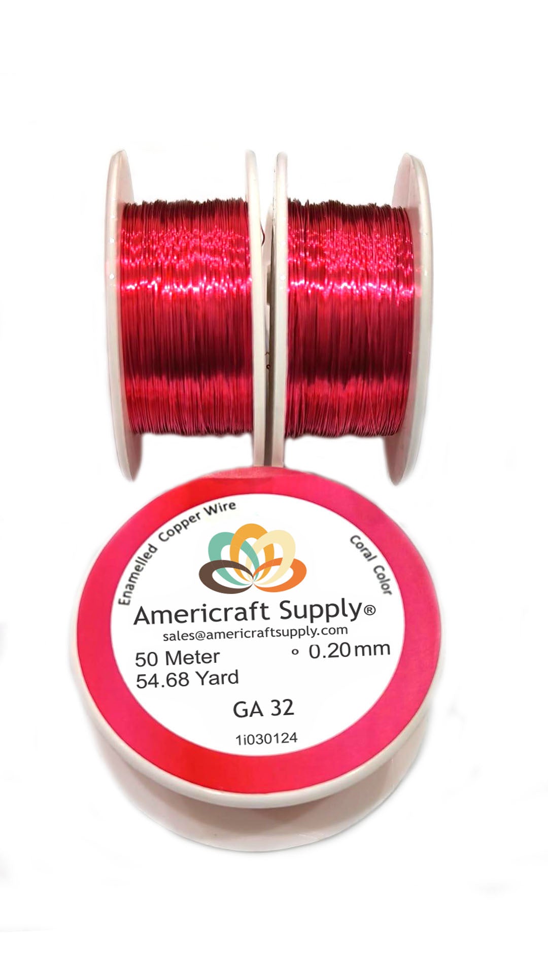 Coral Color GA 28, GA 30, GA 32 Brand AMERICRAFT SUPPLY