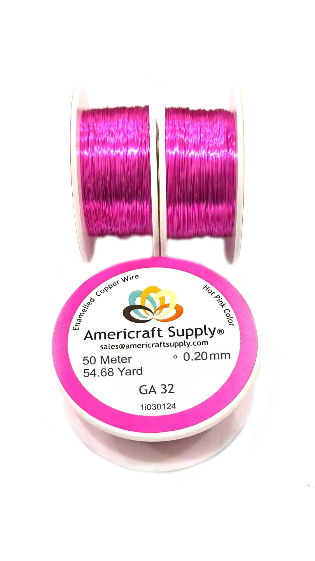 Hot Pink Color GA 28, GA 30, GA 32 Brand AMERICRAFT SUPPLY