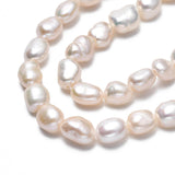 Natural pearl by strands 35 cm