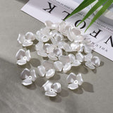 Acrylic Pearly Ivory flowers with 3-petals