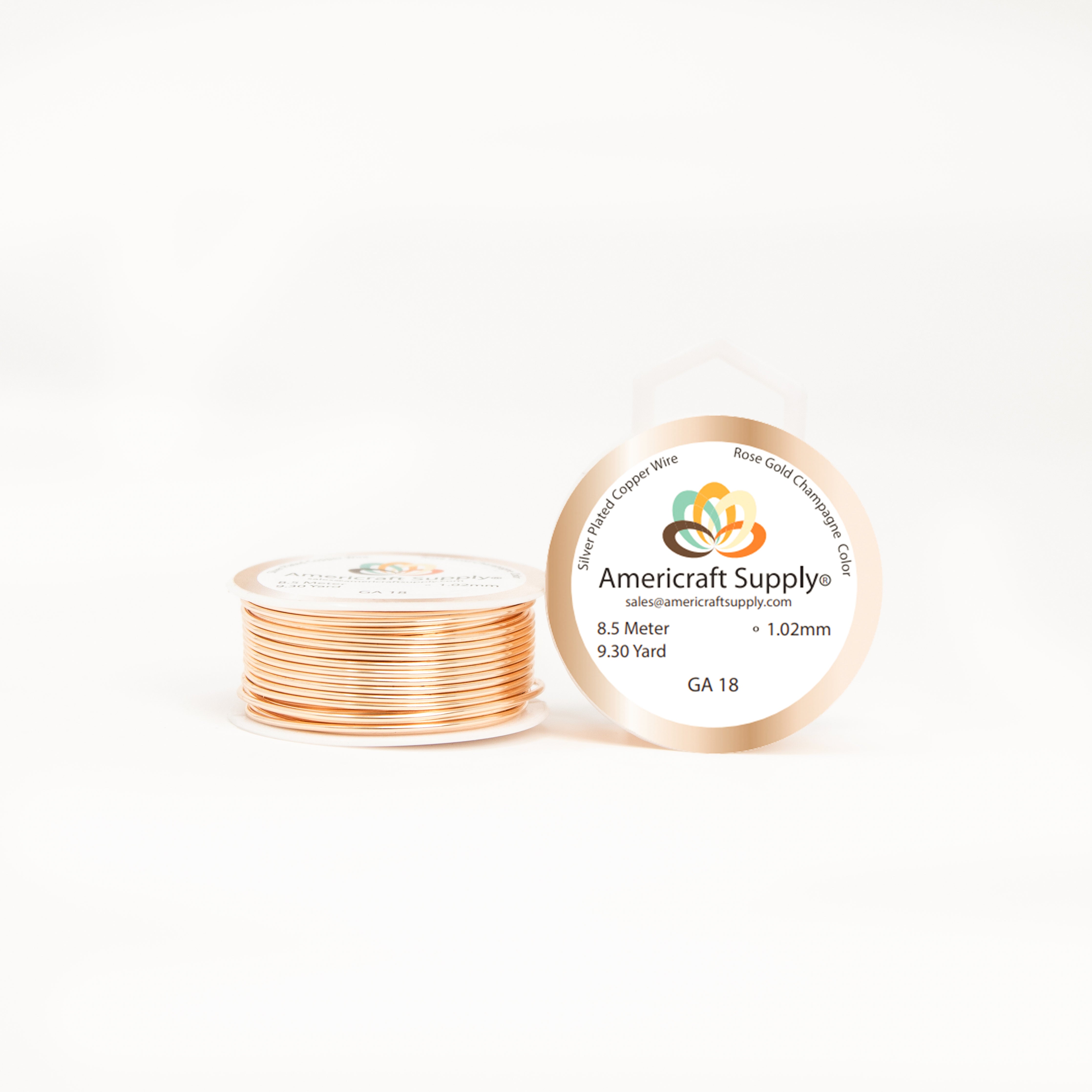 Rose Gold Champagne. Light Color. Different sizes. Non tarnish. Brand Americraft Supply®