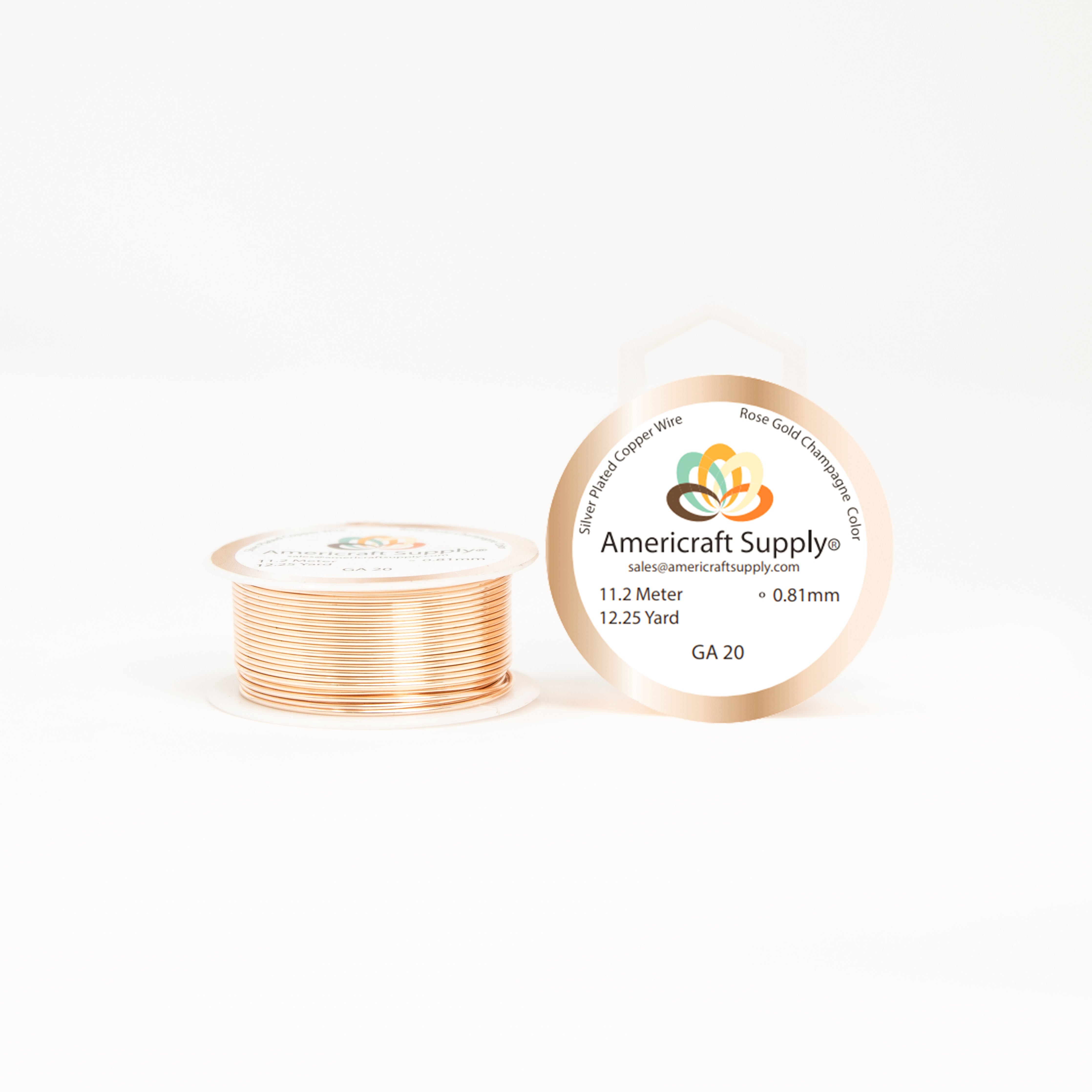 Rose Gold Champagne. Light Color. Different sizes. Non tarnish. Brand Americraft Supply®