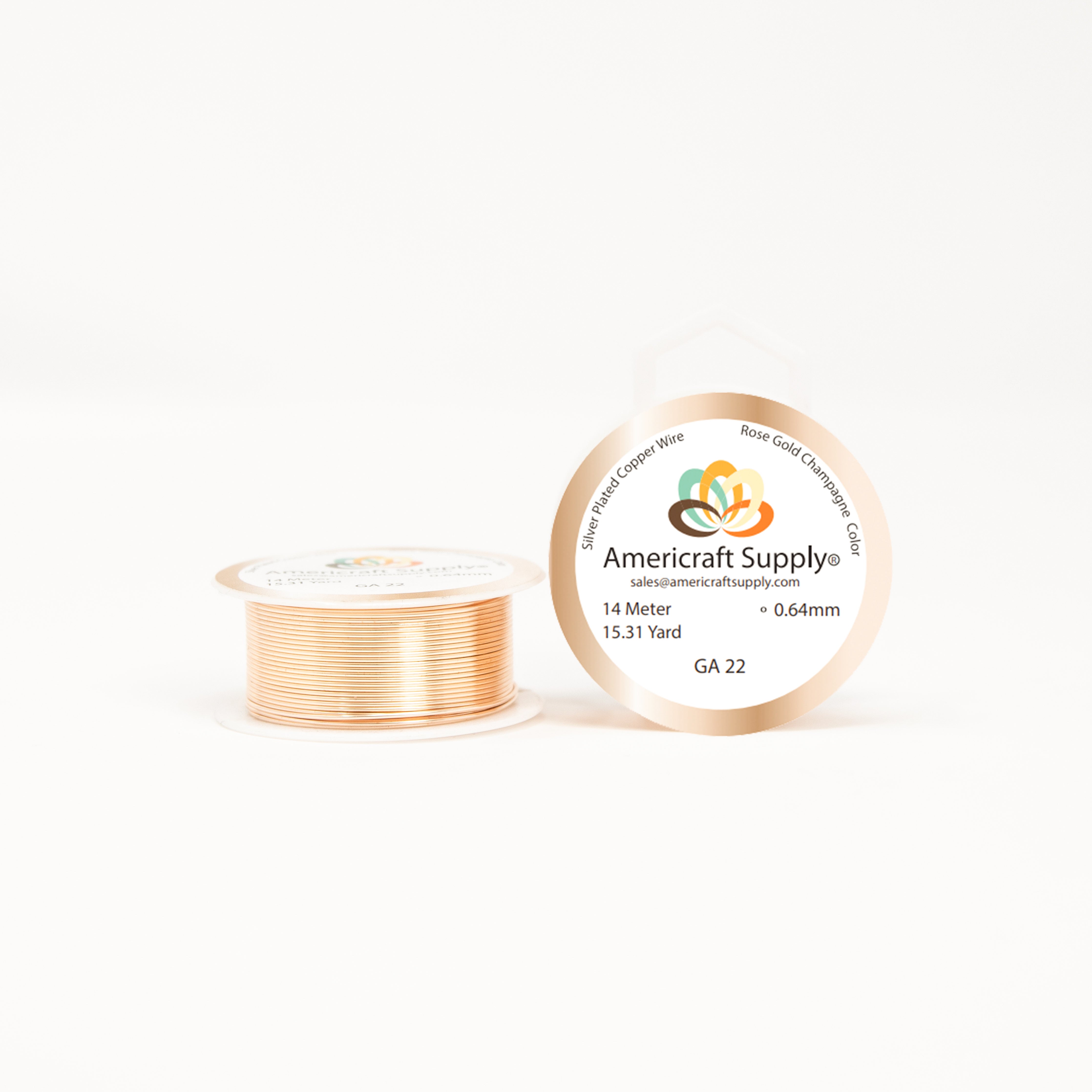 Rose Gold Champagne. Light Color. Different sizes. Non tarnish. Brand Americraft Supply®