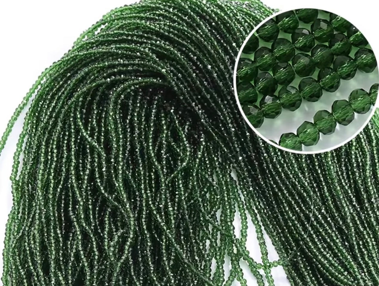 Round Glass Crystal Beads