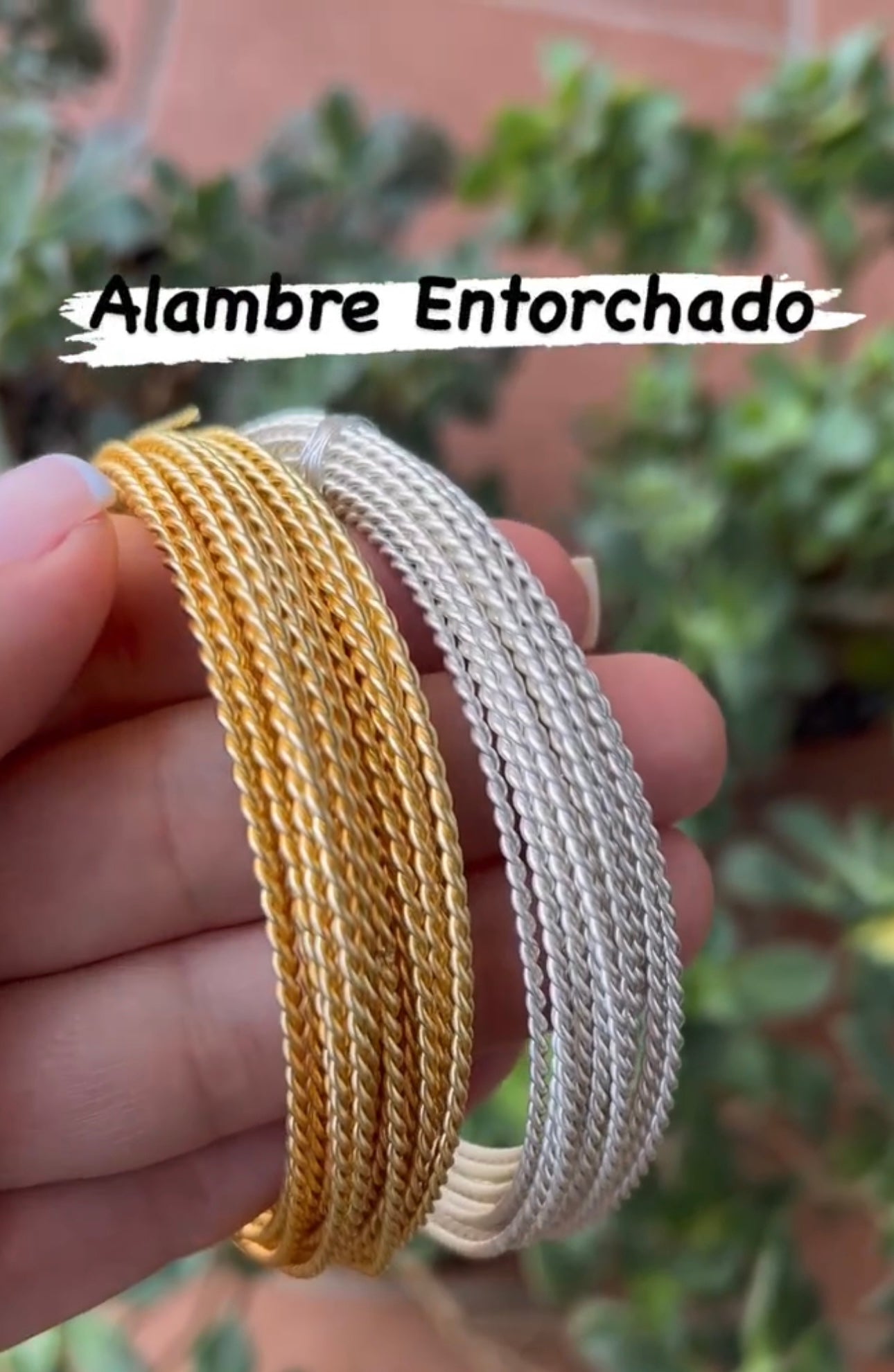 Twisted wire. Gold-plated. 1.92 mm. Original color (similar to 18k gold). Brand: AMERICRAFT SUPPLY.