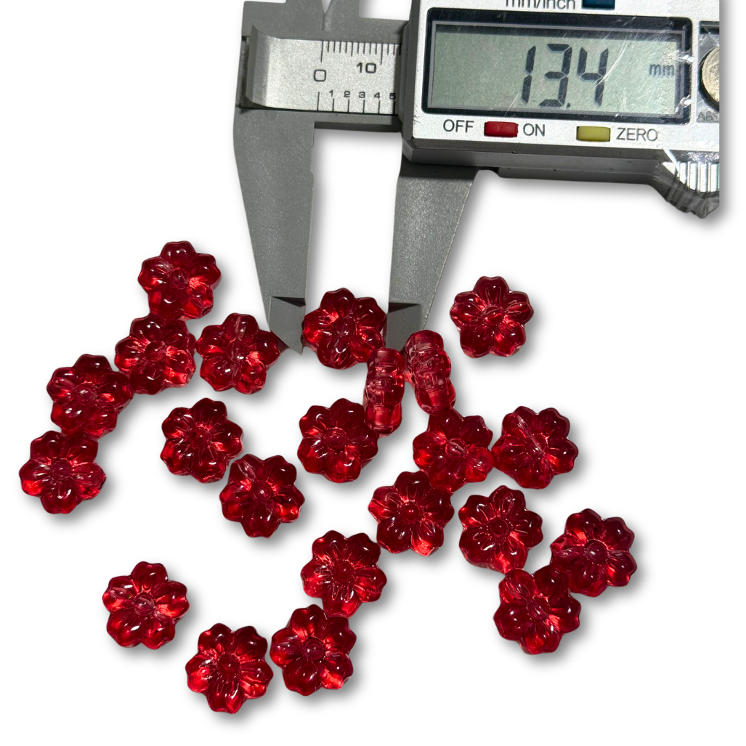 Glass flower 13.4 MM