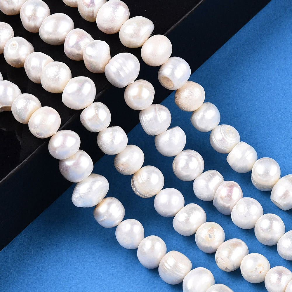 Natural pearl Potato by strands 17 cm (6.69 inch)