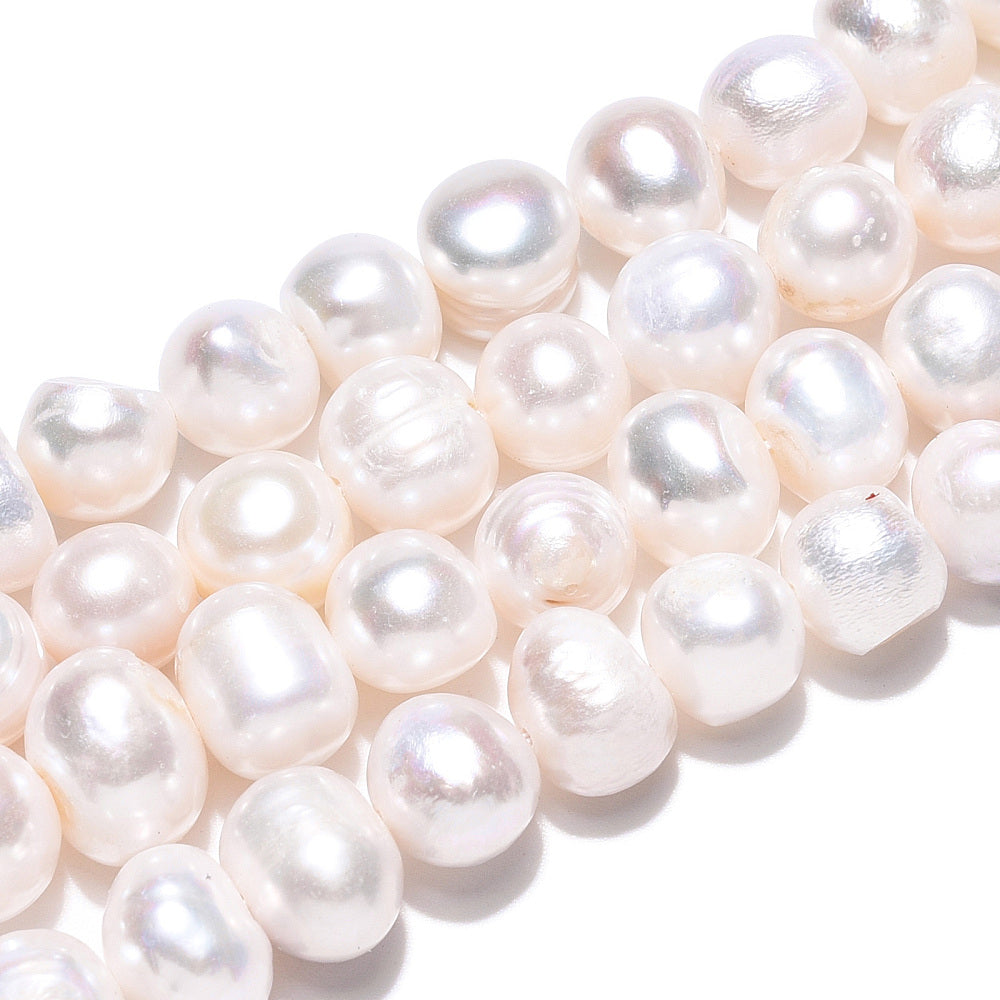Natural pearl Potato by strands 17 cm (6.69 inch)