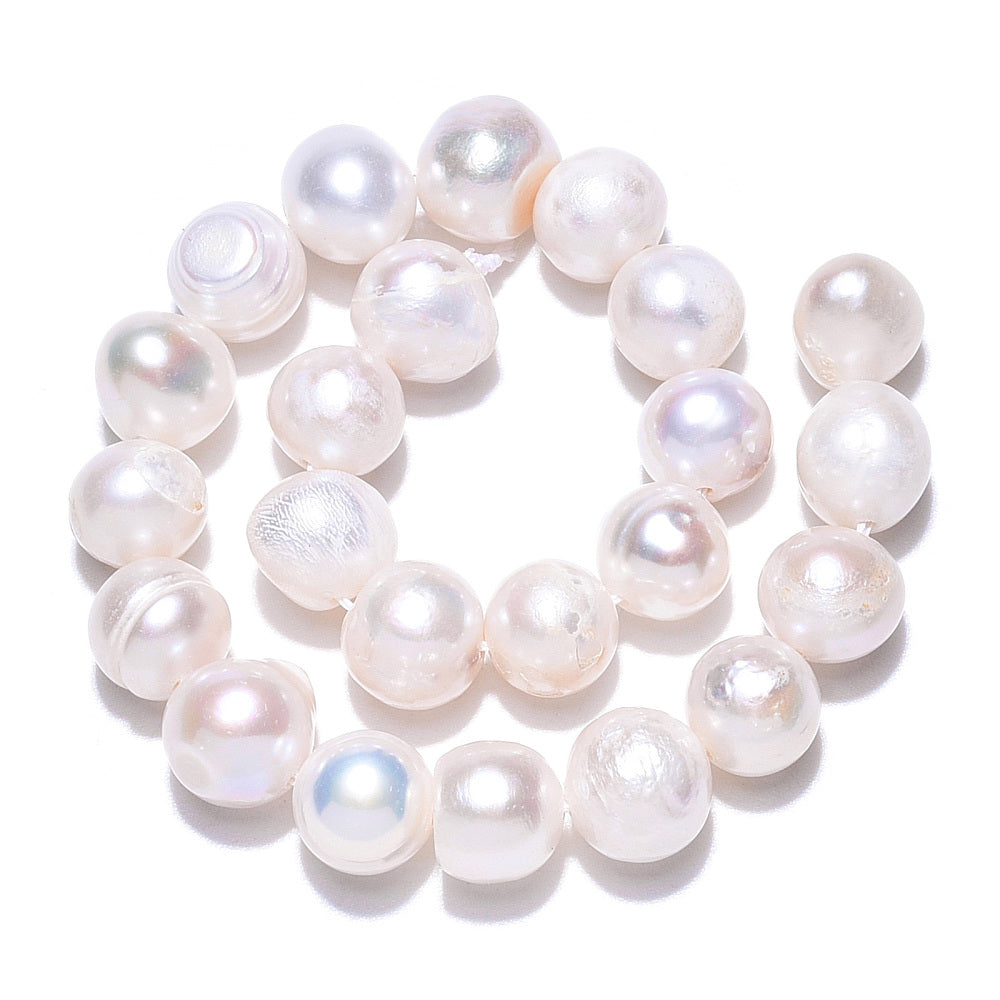 Natural pearl Potato by strands 17 cm (6.69 inch)