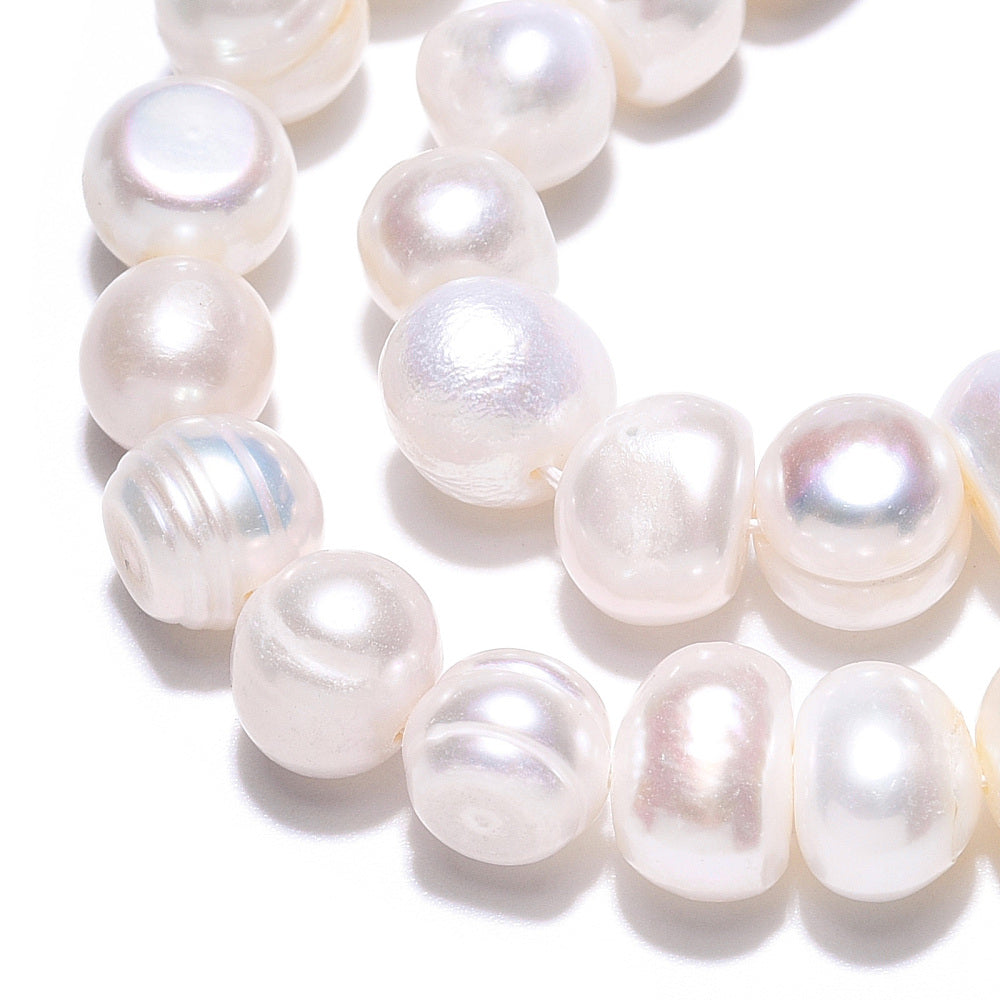 Natural pearl Potato by strands 17 cm (6.69 inch)