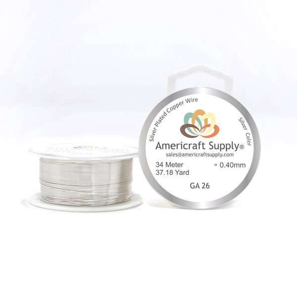 Silver Color GA 26 Brand Americraft Supply. By meters.