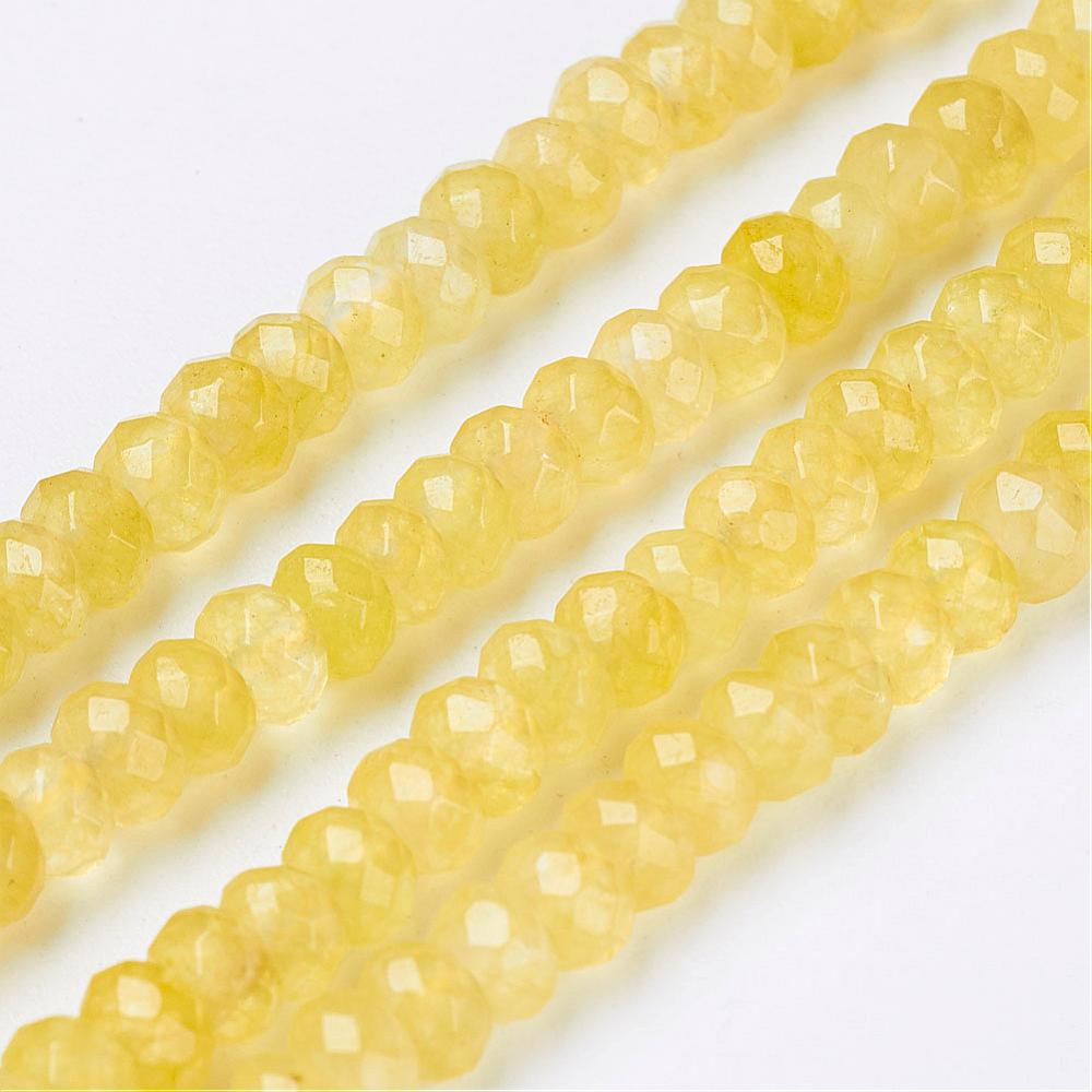 Jade Rondelle malaysia stone strips 4x2 mm
