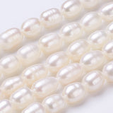Natural pearl by strands 35 cm