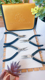 Set of basic pliers for jewelry 4 pcs different colors