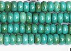 Synthetic Turquoise beads Strand, Round / Dyed, Rondelle, diferentes sizes
