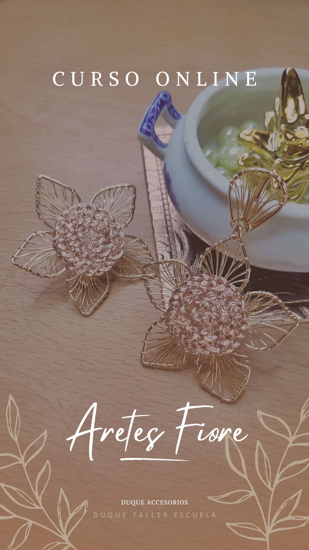 JEWELRY TUTORIAL, FIORE EARRINGS MODEL