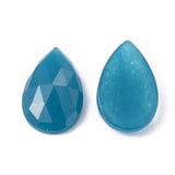 Natural Stones Cabochons. Faceted Theardrop 25x16x6mm Dyed