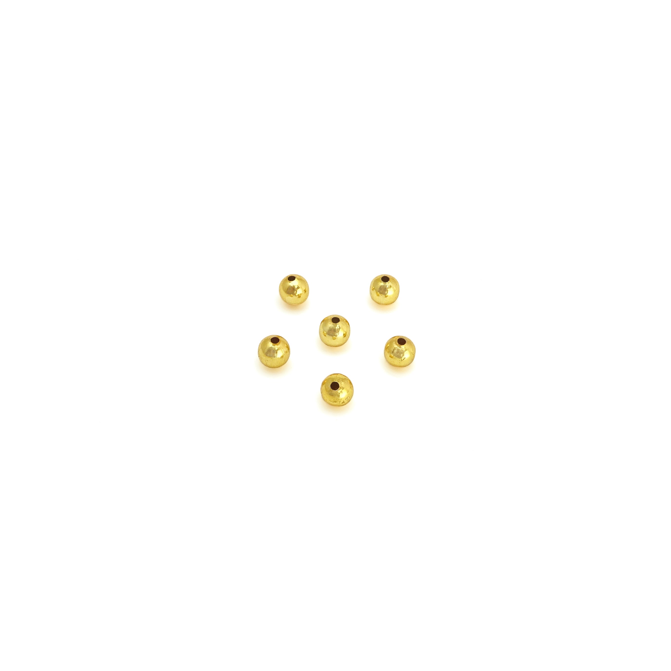 Golden Indian Smooth Ball 6mm-8mm-10mm