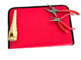 Set of basic pliers for jewelry 9 pcs - Pink Clutch Pink Glitter Handle