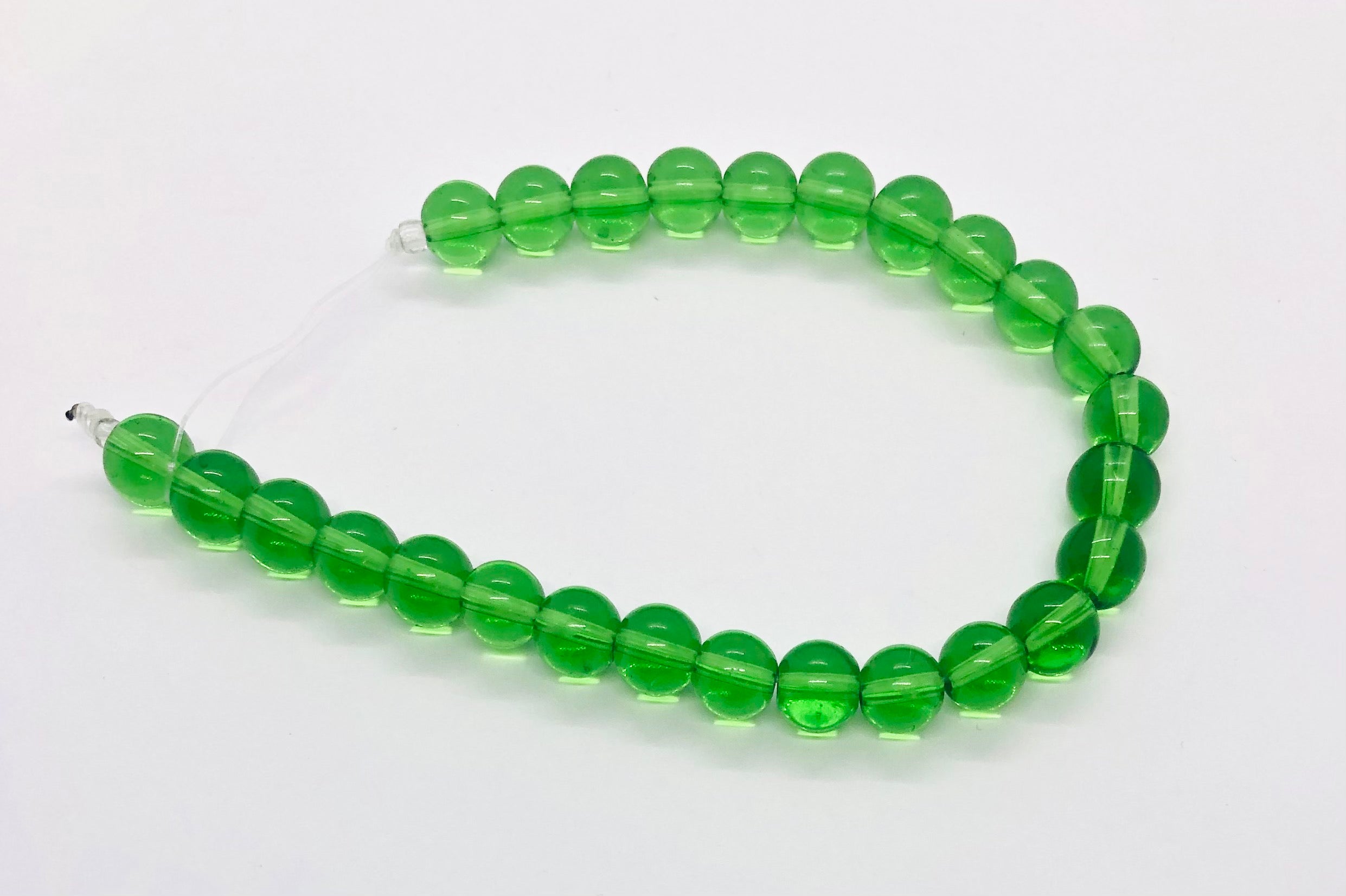 Murano Grass Green Translucent Strips