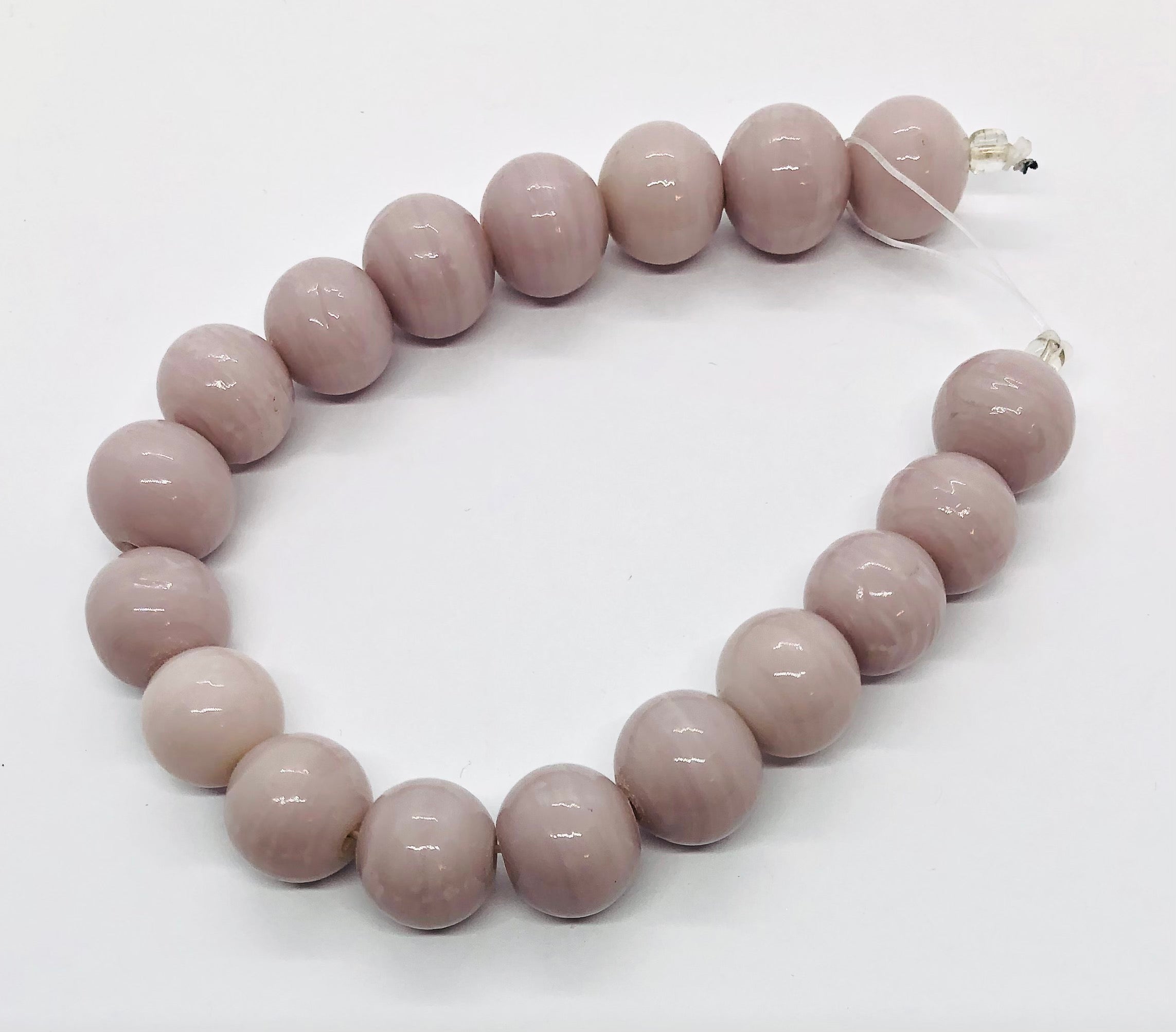 Tiras sólidas de lavanda ligera de cristal de Murano