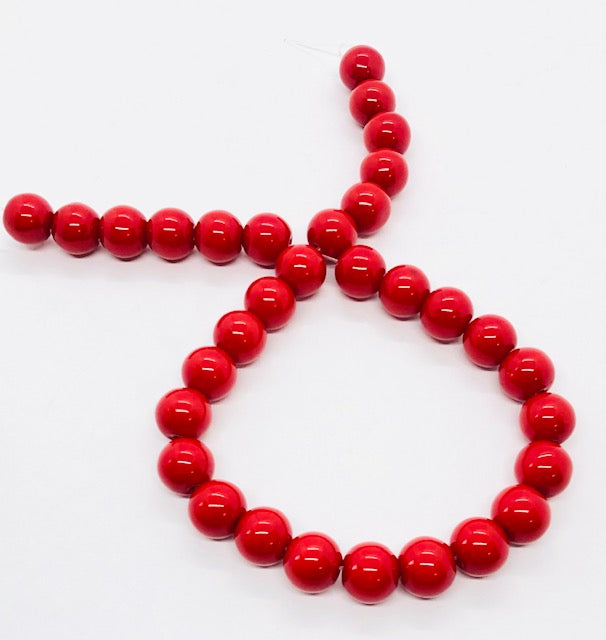 Pressed Glass Red Solid Strips