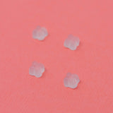 Caps  transparent rubber earring safety  5mm - 4mm