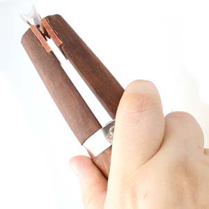 RING CLAMP MAHOGANY WOOD WITH WEDGE