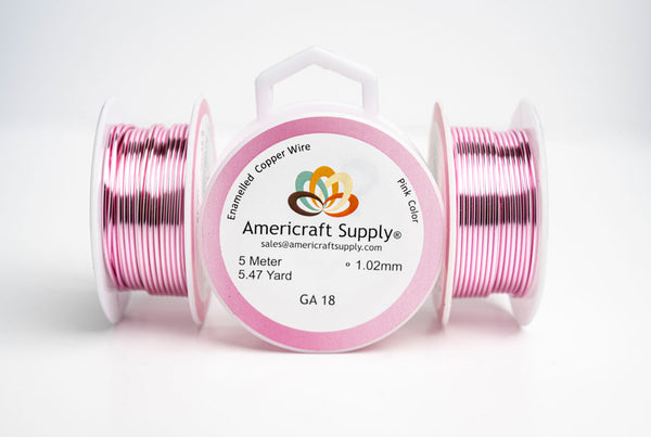 Pink Color Wire   Brand AMERICRAFT SUPPLY