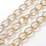 Chain  Aluminum Golden  15x10x2mm