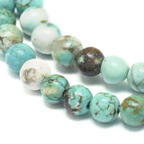 Natural turquoise, stranded, round 4mm