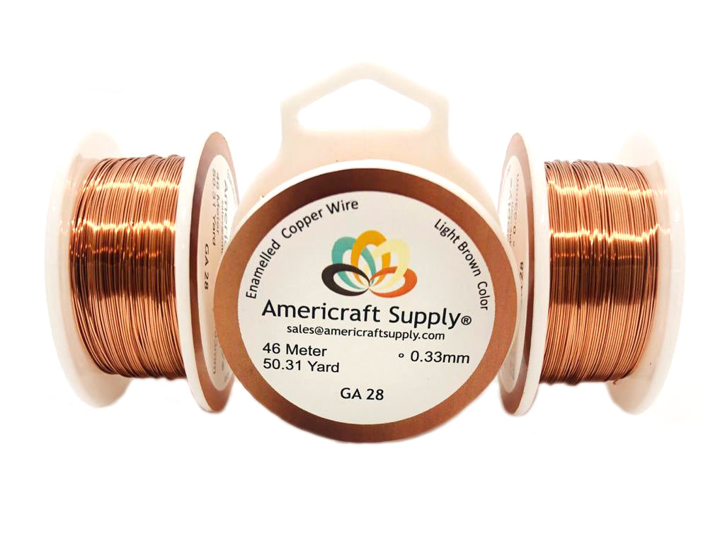 Natural Copper with enamel Color GA 28, GA 30, GA 32 Brand AMERICRAFT SUPPLY