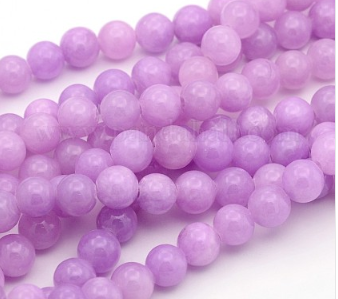 JADE STONE, STRIPS OF PAINTED, SMOOTH, ROUND 2mm