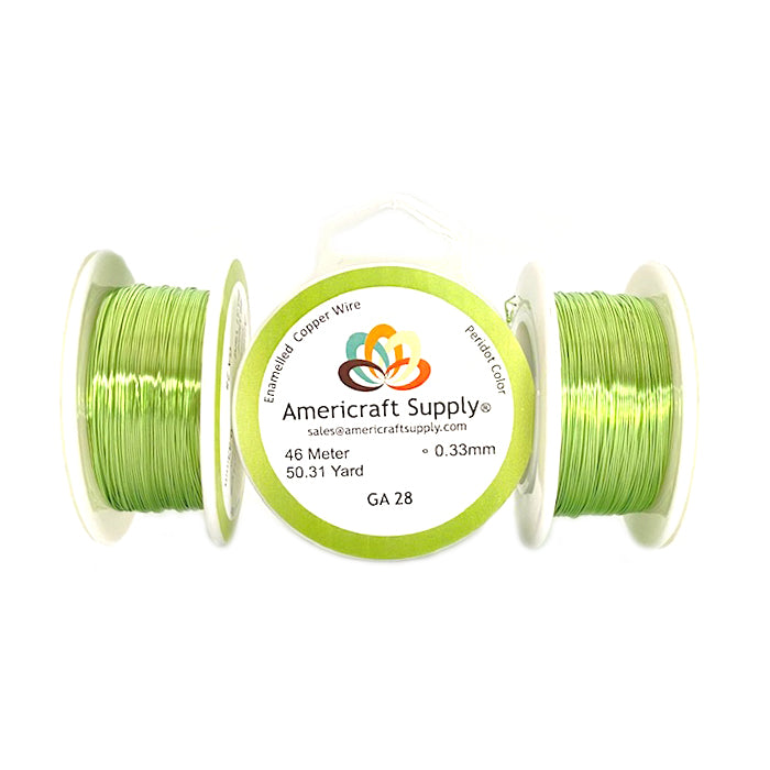 Peridot Color GA 28 Brand AMERICRAFT SUPPLY