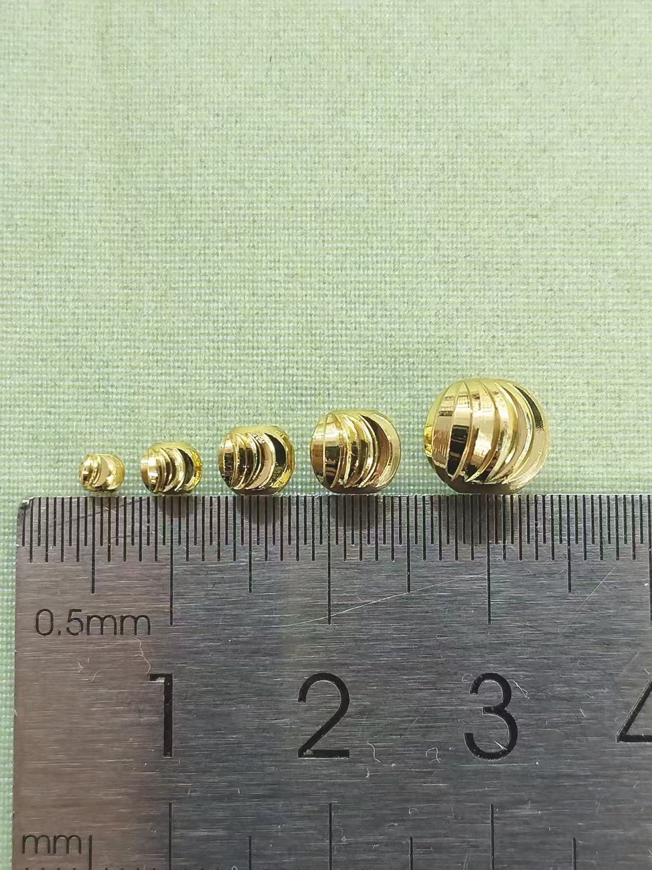 Bola India Dorada Lisa 6mm-8mm-10mm