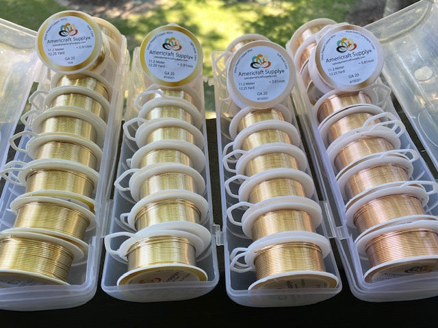 Soft Gold Color GA 18   By meters. Brand AMERICRAFT SUPPLY.
