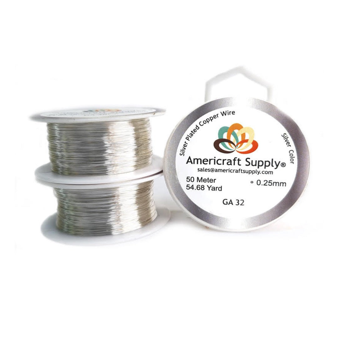 Color Plateado. GA 14-16-18-20-22-24-26-28-30-32. No se deslustra. Marca AMERICRAFT SUPPLY