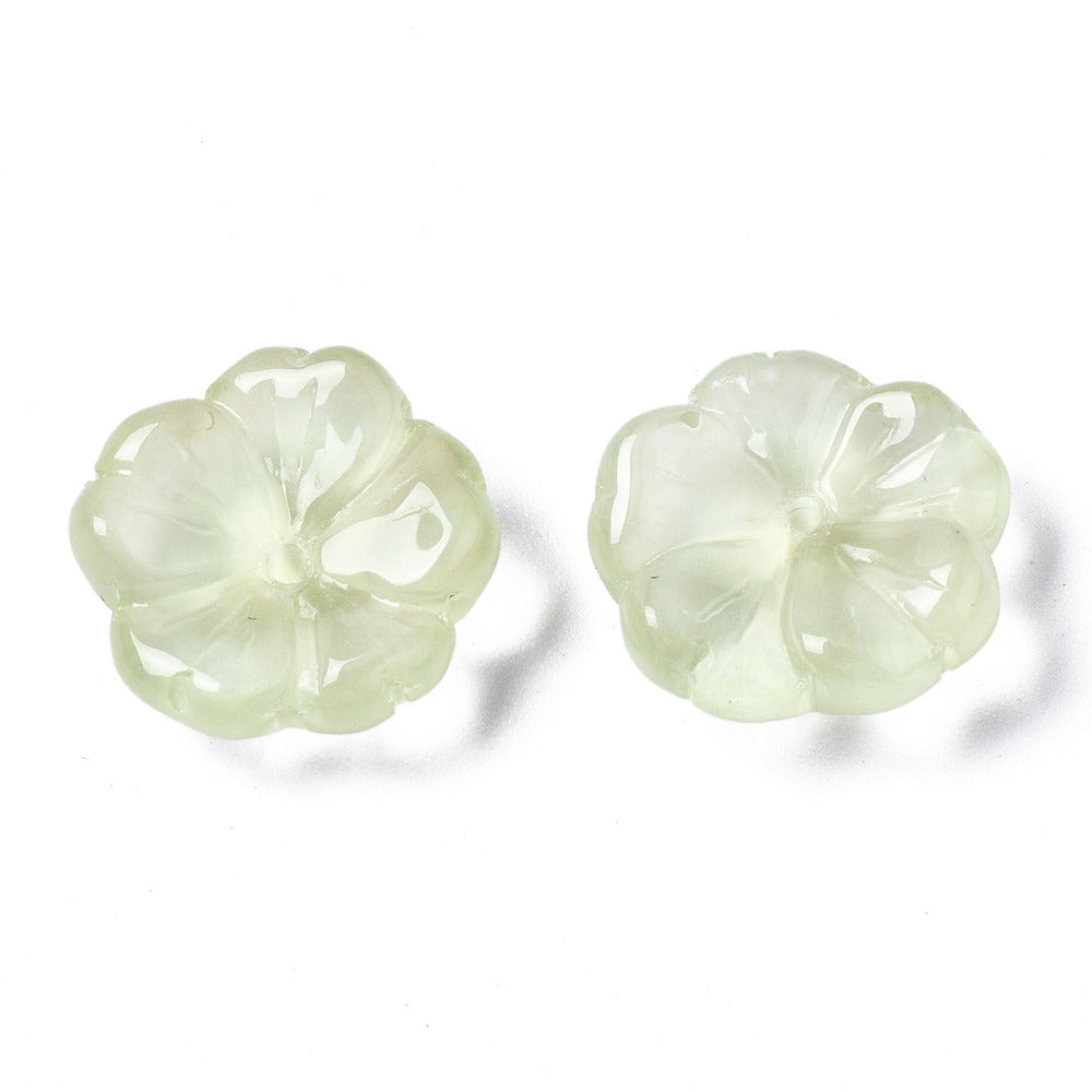 Glass flower 14-15 MM  (10pcs)