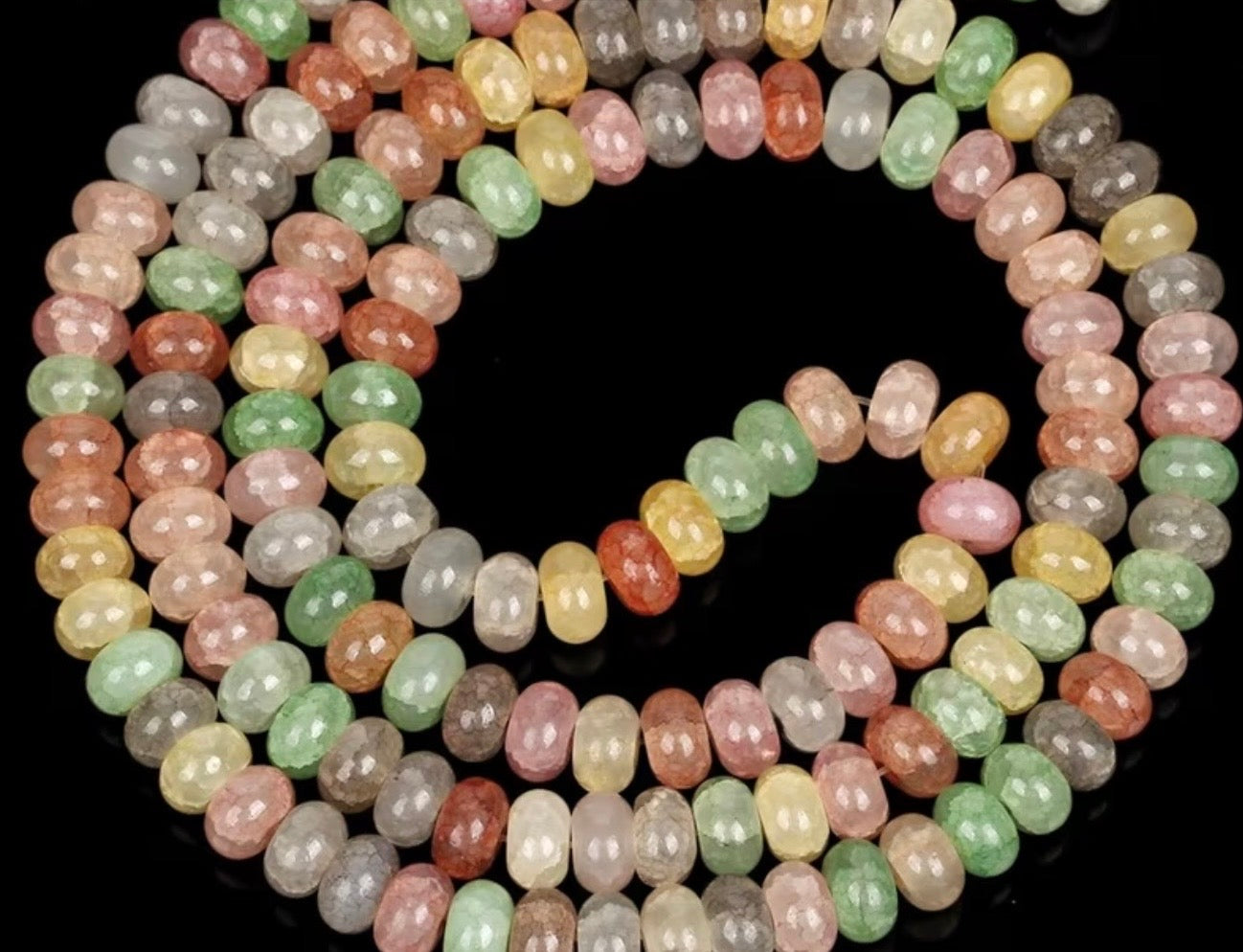 Rondelle Glass Crystal Beads 8X5mm