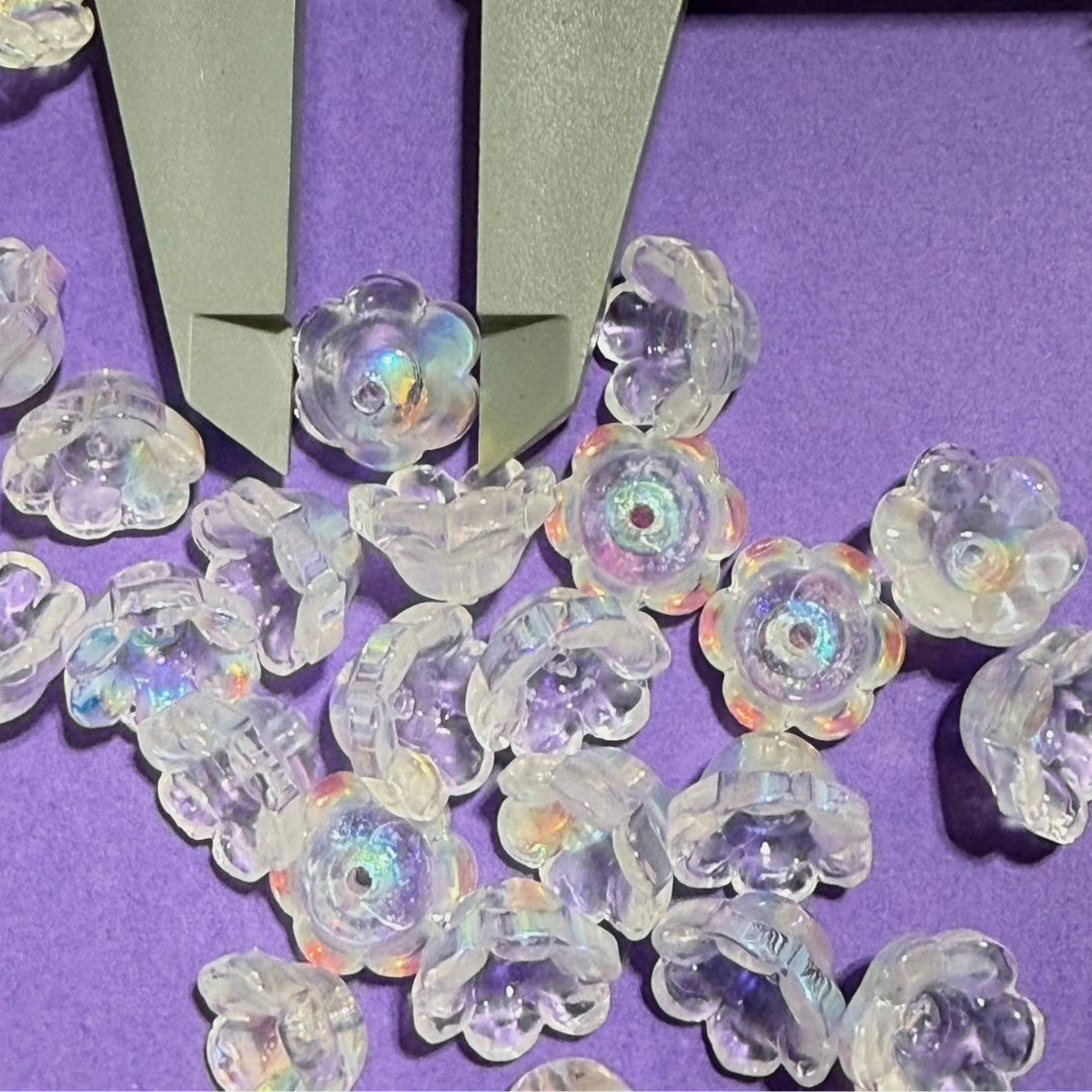 Glass flower Tulip 11 to 12  MM