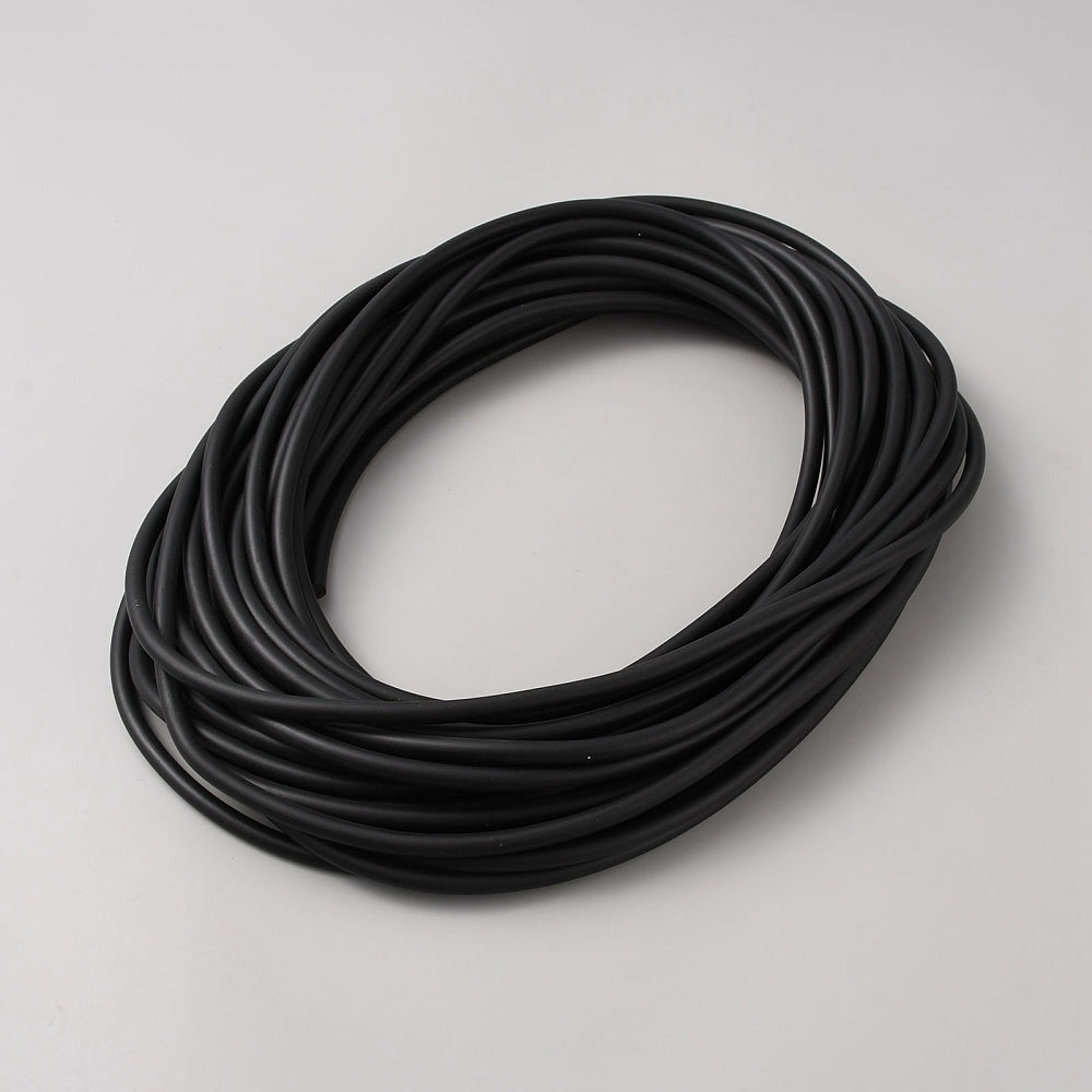 Round Nitrile Rubber Cord, Round, Black, 6mm