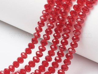 Rondel Faceted Crystal 4 x 3.6 mm